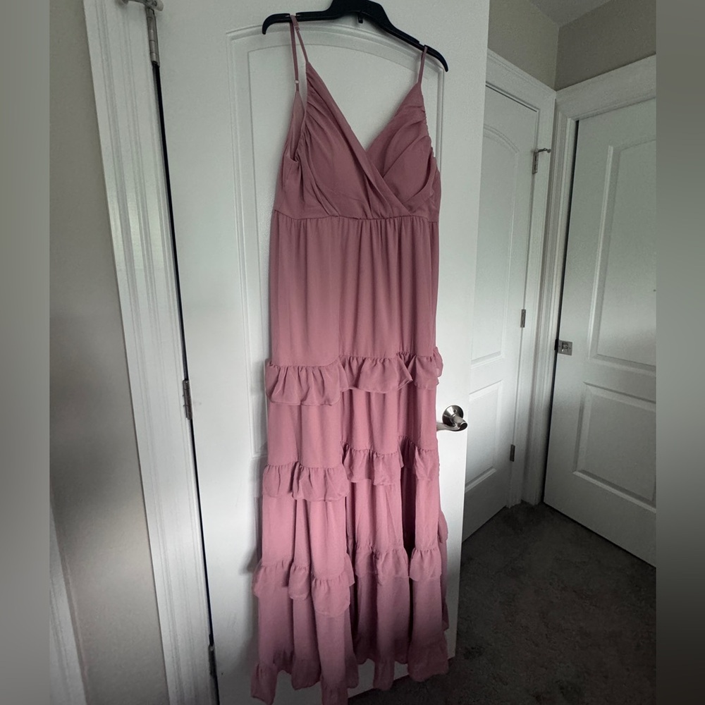 Vow’d Dusty Rose Fig Bridesmaid Dress Size 20